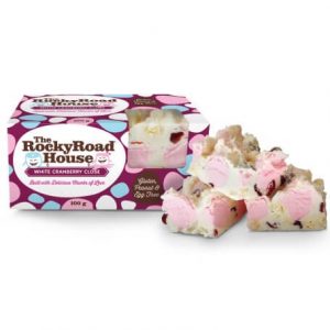 White Cranberry Close 100g Rocky Road Peanut Free The Rocky Road House