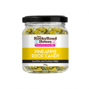 Pineapple Rock Candy 170g Allergy Free Lollies The Rocky Road House