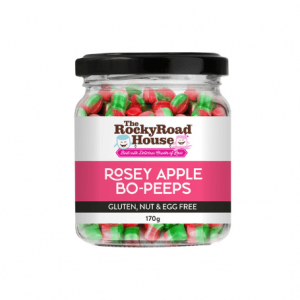 Rosey Apple Bo Peeps 170g Rock Candy Lollies The Rocky Road House