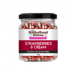 Strawberries And Cream Humbugs 170g Rock Candy The Rocky Road House